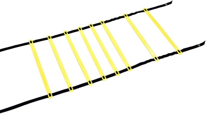 BAFOVY 16 Rung Agility Ladder, Adjustable Flat Plastic Rungs with Durable Nylon Straps, for Football Rugby Tennis Baseball Speed Training