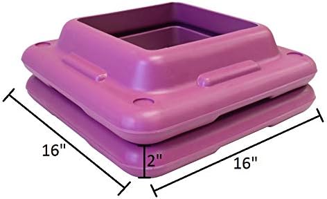 Ader 44'' Original Health Club Step, Aerobic Step, Gym Class Step, Platform with Risers