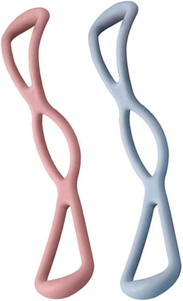 2pcs Fitness Bar Yoga Bar Kit Fitness Equipment Pulling Rod Elastic Band Tensioner Workout Resistance Bands