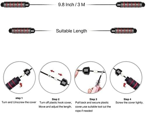 Jump Rope Skipping Rope for Kids,Men,Women, Speed Jump Rope for Exercise,Jump Rope for Fitness