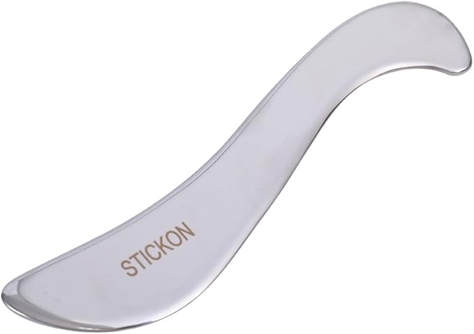 STICKON Stainless Steel Gua Sha Muscle Scraper Tool, Scraping Massage Tools, Physical Therapy Tools, GuaSha Massage Scraper Tool, IASTM Tools Great Soft Tissue Metal Massage Tool(STICKON-51)