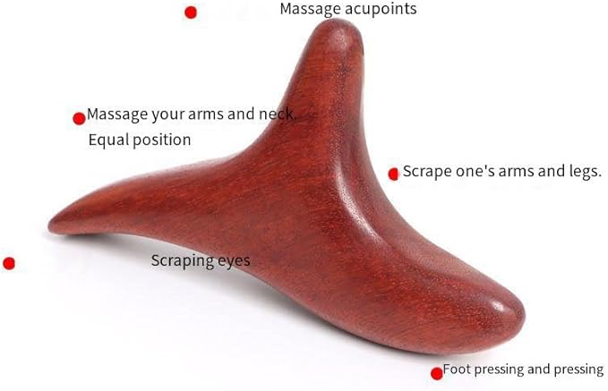 2Pcs Thai Reflexology Master Hand Foot Stress Reliever Ergonomic Wing Massager Wooden SPA Therapy Tool Vibrant Massage Tools Wooden Crafts