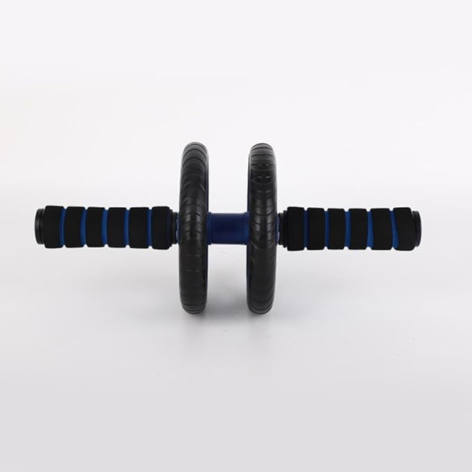 Two-wheeled Ab Roller Fitness Equipment for Home Use, Blue Abdominal Exercise Wheel with Silent Operation, Core Strength Trainer for Weight Loss and Workout