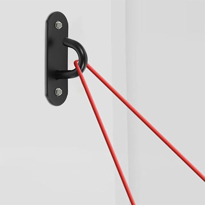 4pcs Stainless Steel Resistance Band Anchor Wall Hooks Heavy Duty Safety Strap Hangers for Home Gym Strength Training Equipment Attachments