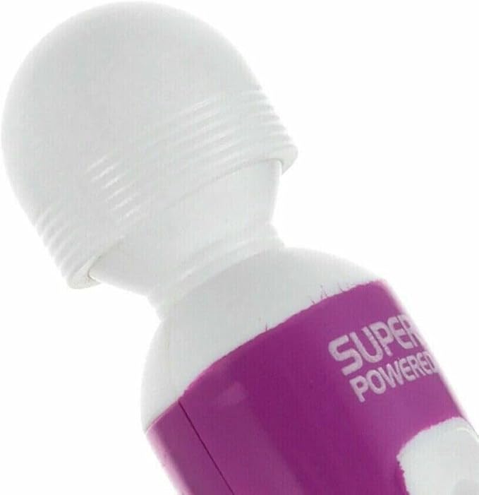 Mini Portable Small Keychain Massage Body Tool Heads Massager Pocket Toy for Neck Shoulder Face Back Muscles (Pink Purple)