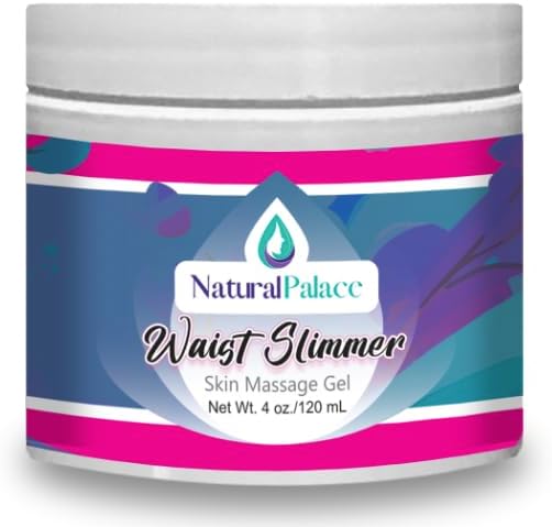 Waist Gel - 100% Natural Vegan and Cruelty-Free Formula, Burns Stomach Body Fat, Belly and Butt (4 oz)