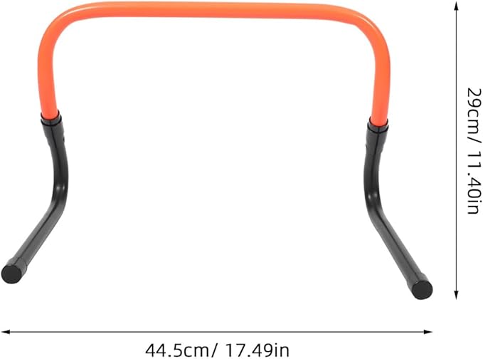 STOBAZA Wear-Resistant Adjustable Agility Hurdles Plastic Training Equipment for Soccer Football Baseball Athletes with Stable Base for Speed and Footwork Drills