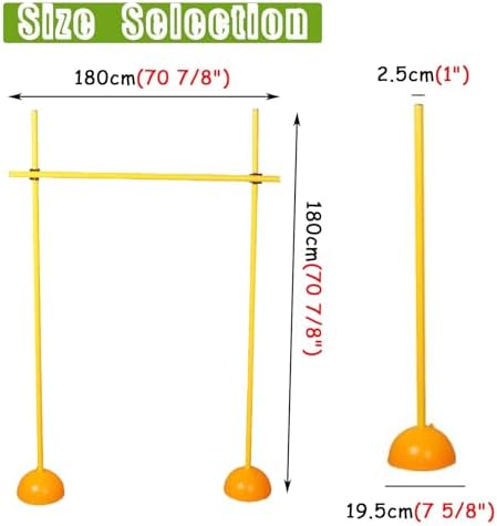 Agility Hurdles Training Poles for Athletes and Coaches, Portable Sports Team Obstacles, Easy to Install, Multi-Function Athletic Speed Hurdles