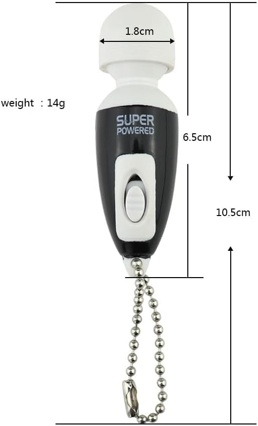 Mini Portable Small Keychain Vibrating Massage Body Tool Heads Massager Pocket Toy for Women Neck Shoulder Face Back Muscles Pink and Black Color