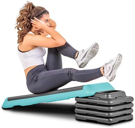 The Step Freestyle Grey Aerobic Platform, Health Club Size Steppers for Exercise
