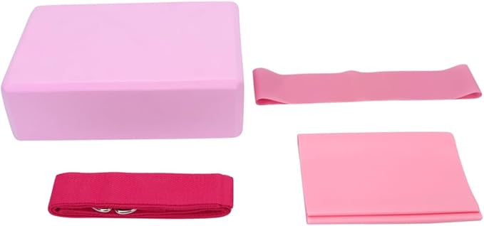 UPKOCH Yoga Block Set Yoga Mat Straps Included Latex Pull Towel Stretch Band Resistance Ring Set