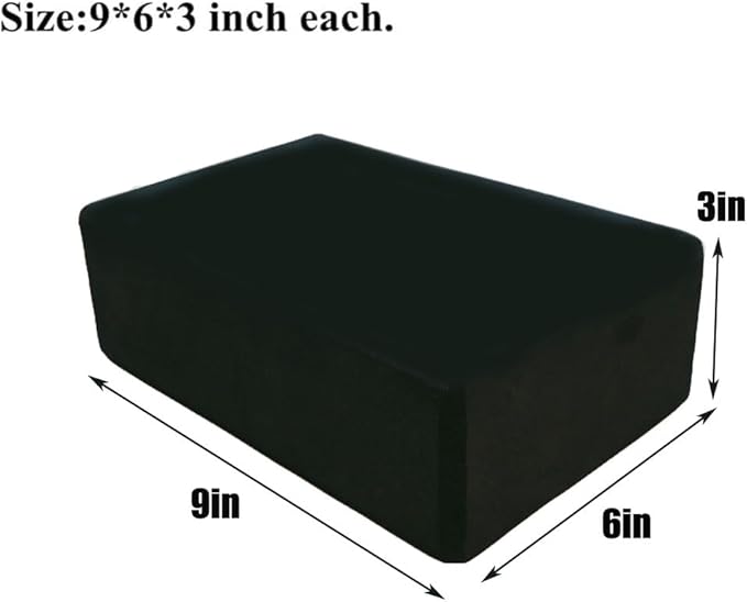 Yoga Blocks 2 Pack, Lightweight Premium EVA Foam Yoga Blocks, Non Slip Supportive Foam Blocks Yoga, Pilates, Stretching and Meditation, Women Men Yogi Yoga Beginners (2pc)