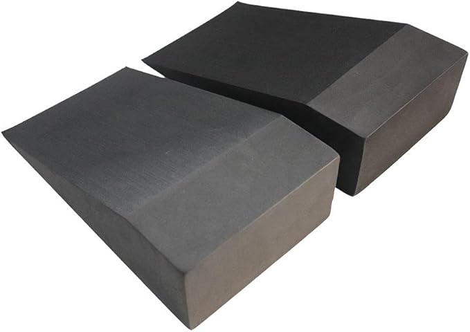 2 Piece Yoga Wedge Blocks Lightweight EVA Foam Wedge Stretch Slant Board for Calf Stretching, Wrist Support, Lower Back Exercise, Gym Fitness, 11.22x6.89x5.91 inch
