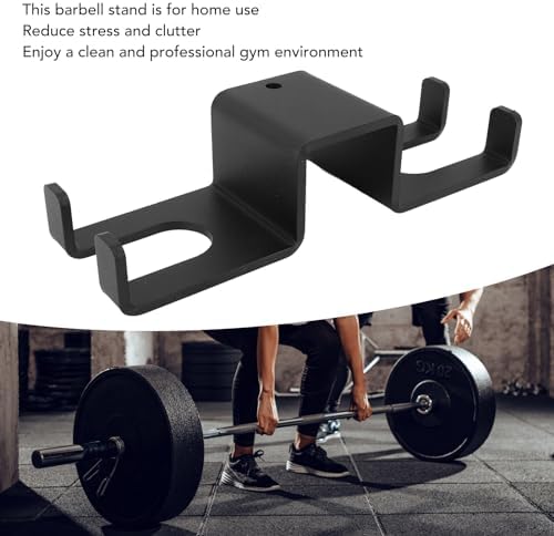 Vertical Barbell Rack, Wall Mounted Weight Storage, Space Saving Gym Organizer for Home Garage, Commercial Fitness