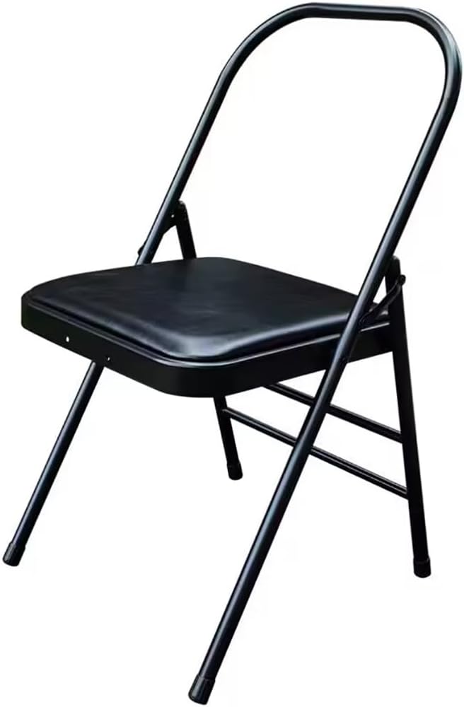 Yoga Chair, Pilates Chair,Yoga Inversion Chair,Backless Yoga Chair Props,Yoga Chair Iyengar,Black-31.5in