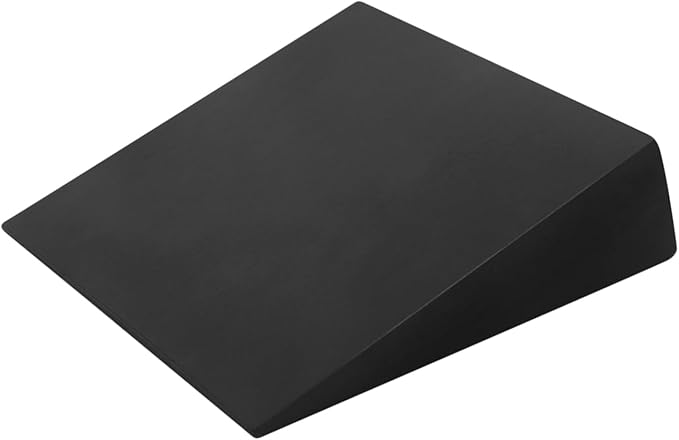 Dorsiflexion Wedge - 12.8x11.8x3.5in Foam Ramp, Angled Heel Elevation Block, Textured Incline Platforms | Calf Flexibility Development Tool, Lower Limb Stability Aid, For Barbell Squat Techniques