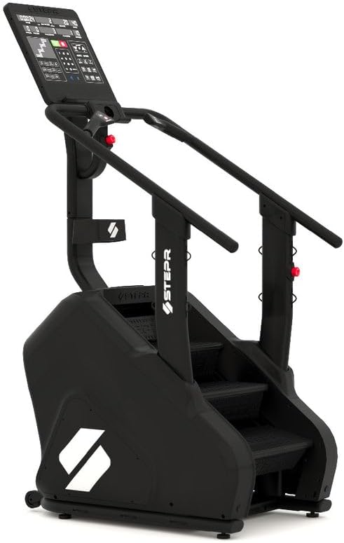 STEPR PRO Classic Stair Master with LED Touchscreen, Commercial Grade Stairmaster Machine for Home, 190 Steps/Min, Bluetooth Stepper Machine, Resistance Band Attachments, Mobile App, 400 lb Capacity