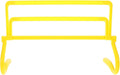 Adjustable Height Soccer Agility Hurdles Set with Ladder Safety Bars, Foldable Speed Training Equipment for Football and Basketball Athletes