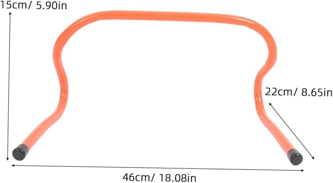 4Pcs Speed Training Hurdles Durable Plastic Agility Hurdles for Soccer Football Height Wear Resistant Sports Equipment for Jumping Agility Drills