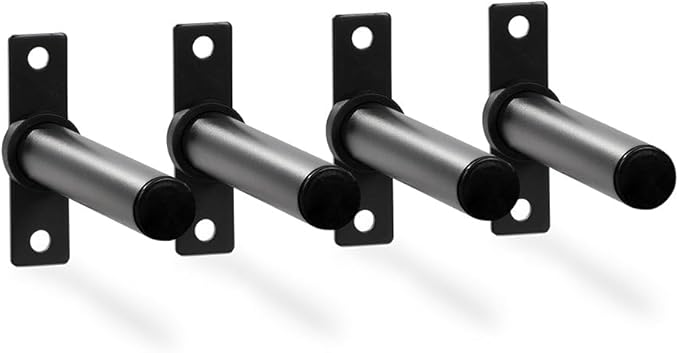 Titan Fitness X-3 and T-3 Series Weight Plate Holders, Set of 4, Olympic Weight Plate Storage for Power Rack, 330 LB Capacity Each, Bolt-On Design, Rack Mounted Weight Storage Pegs