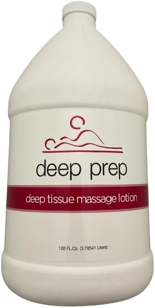 Deep Prep Deep Tissue Massage Lotion – Professional-Grade Gallon for Therapeutic & Sports Massage, Hydrating & Non-Greasy Formula