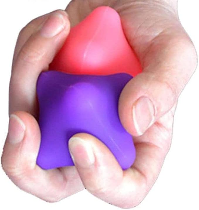 Hand Massage Exercise Therapy Balls-Deep Tissue Trigger Point Self Massage Rehab Reflexology Ball Arthritis Pain Relief Workout for Hands Palm Back Foot Shoulder Body Leg 2PCS(Pack of Two)