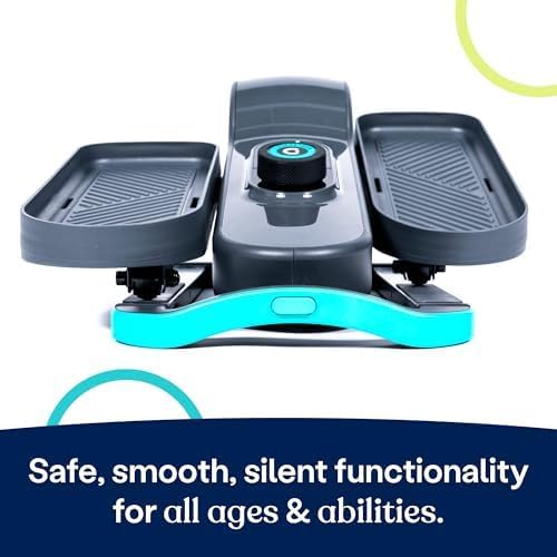 Cubii GO Under Desk Elliptical Bike, Portable Low Impact Leg Exerciser for Home and Office | Compact Exercise Machine with 10 Resistance Levels, LCD Display & App Tracking