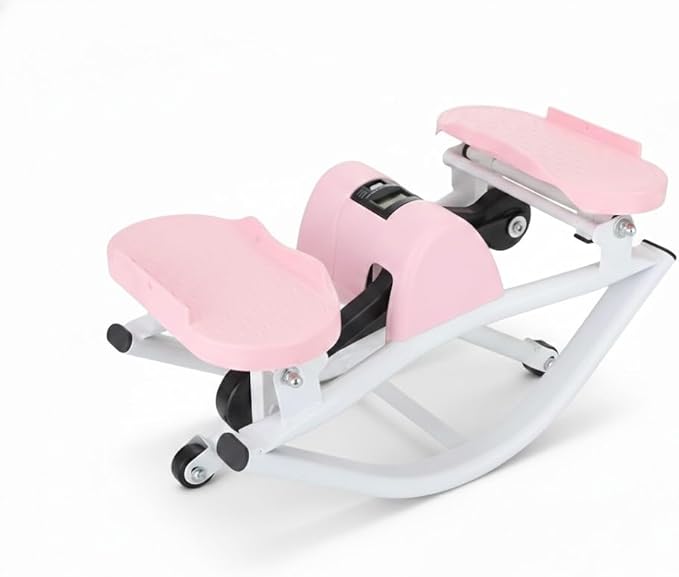 Woodye Lateral Thigh Trainer & Ski Simulator - U-Shaped Side Stepper for Home Workout, Quiet Glide Sculpting Machine for Glutes & Inner Thighs, Resistance Bands & Mat Included