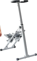 Stair Stepper Folding Vertical Cardio Exercise Climber Stair-Master for Exercise at Home Full Body Workout Machine with Handlebar 242LBS Load with Step Range Handlebar/Pedal/Bracket/Cupholder