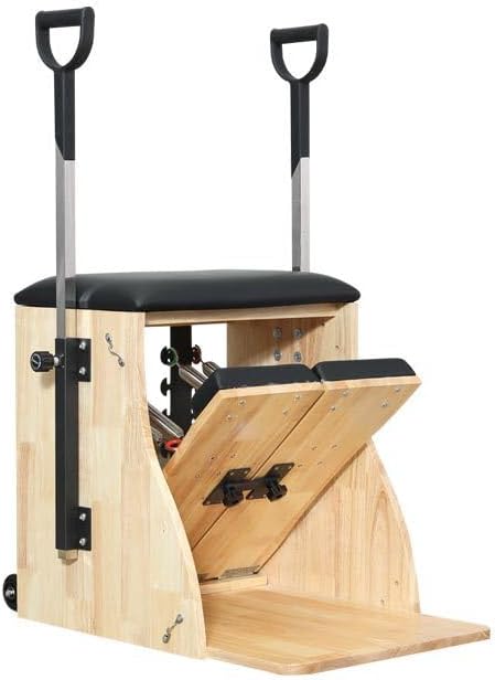 Pilates Chair, Reformer Machine, Stability Combo Chair with Handles and Split Pedals, Yoga Exercise Chair for Home, Gym, and Yoga Studio