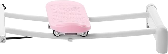 Pink Ski Exercise Machine, 32.68-38.59in Adjustable, 220.46lb Capacity, Pelvic and Thigh Trainer for Home Workouts