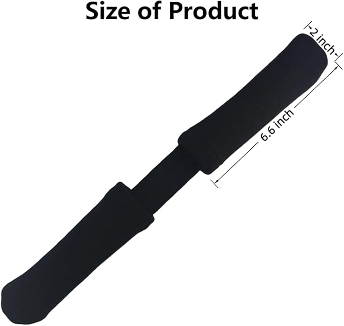 2Pcs Thickened Rowing Machine Handles Cover, Fits Most Rowing Machine, Non-Slip & Breathable Handle Cover（Black）