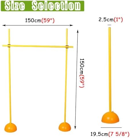 Agility Hurdles Training Poles for Athletes and Coaches, Portable Sports Team Obstacles, Easy to Install, Multi-Function Athletic Speed Hurdles