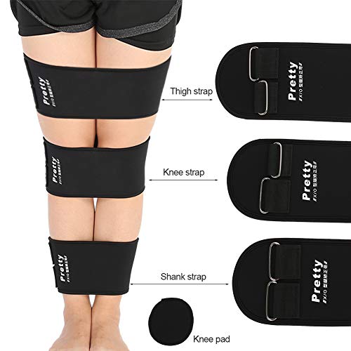 Health Gear 3pcs Leg Correction Belts, Posture Corrector for O X Type Leg, Orthopedic Leg Belt Bow Legs Correction, 3 Size for Thigh Knee Shin, Straighten Legs Band for Adult and