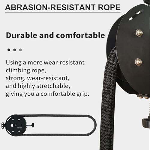 Endless Rope Trainer, Suspension Pulley Cable Machine with Adjustable Resistance, Pull Rope Fitness Training Equipment, for Physical Training