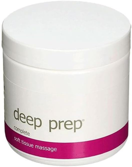 Deep Prep Complete Tissue Massage Cream – Professional 15 oz. Tub for Deep Tissue, Swedish & Sports Massage, Hydrating & Non-Greasy Formula