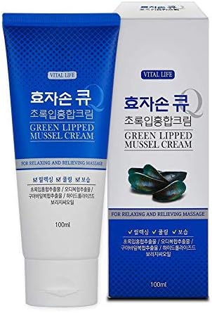 Hyojason Q Green-Lipped Mussel Cream: Cooling Massage Cream with Green-Lipped Mussel Extract & Patented Korean Ingredients