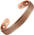 Earth Therapy Minimalist Design Magnetic Field Cuff Bracelets for Men & Women - Ultra Strength - Adjustable