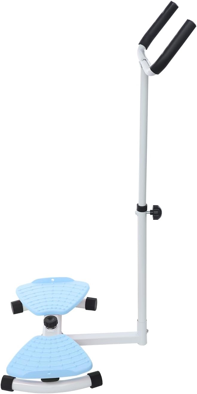 Waist Twister Board - Home Gym Exercise Equipment for Core Workout & Waistline Slimming - 3-Level Adjustable Ab Toner with Pull Cords for Women/Men, 330lbs Capacity