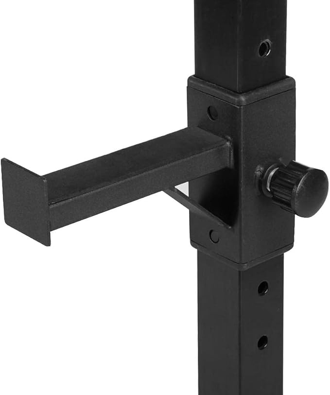 Yaheetech 45-71 Inch Adjustable Squat Rack and Bench Press Rack Portable Olympic Weight Stand Pair of Home Gym Squat Machine