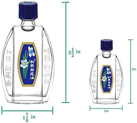 White Flower External Analgesic Balm Oil Combo 20ml/0.676flOz + 2.5ml/0.085flOz, Muscle Joints Topical Arthritis Pain Relief, Eucalyptus Lavender Peppermint Massage Oil Authentic US Import(2 Pack)