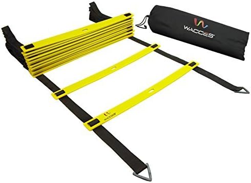 Adjustable Agility Ladder for Soccer, Speed, Football, Fitness with Carry Bag