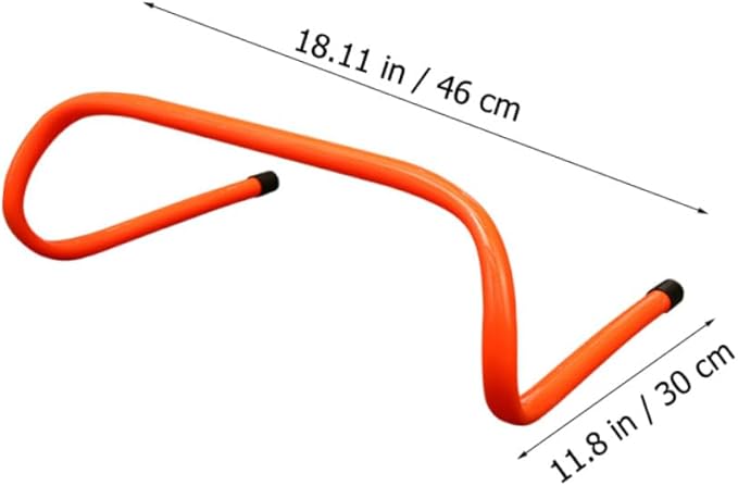 2pcs Wear-Resistant Plastic Speed Agility Training Hurdles 15cm for Soccer and Athletic Conditioning