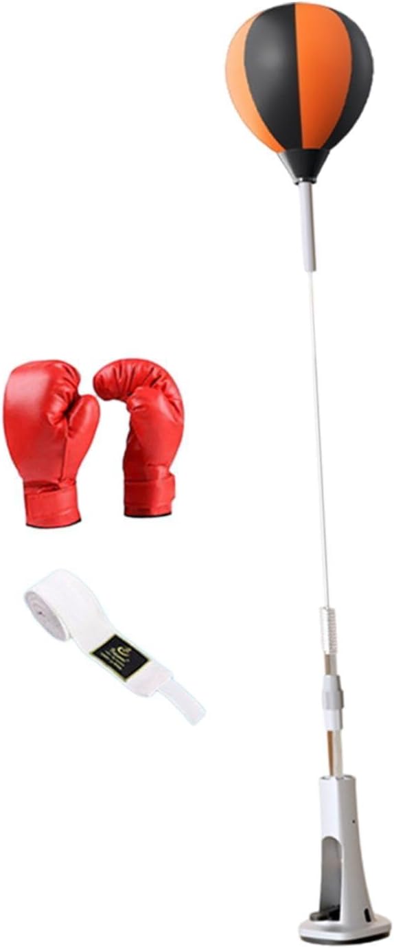 Punching Bag with Reaction Ball, Punching Practice Bag, Improve Reaction Speed, with Stand, for MMA Exercise, forAdults withGloves