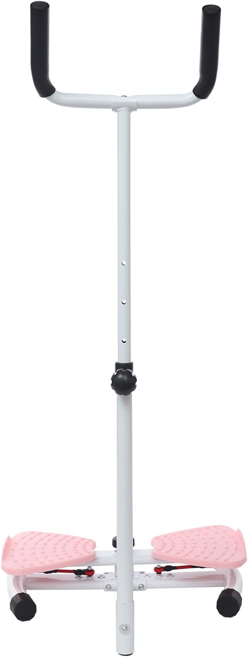 Waist Twister Board - Home Gym Exercise Equipment for Core Workout & Waistline Slimming - 3-Level Adjustable Ab Toner with Pull Cords for Women/Men, 330lbs Capacity