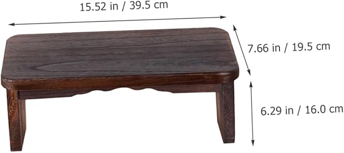 SUPVOX Meditation Bench Wooden Seat Zen Stool for Kneel Sit Yoga Headstand Bench Non-Slip Load-Bearing
