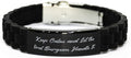 Special Oral Surgeon Black Glidelock Clasp Bracelet, Keep Calm and Let The Oral, Motivational Gifts for Friends, Dental, Teeth, Oral Health, Gift Ideas for Oral Surgeon, What to get