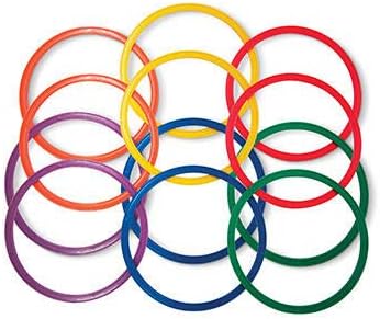 Palos Sports Speed and Agility Flat Hoops - Set of 12-14", 20" or 24" Rings