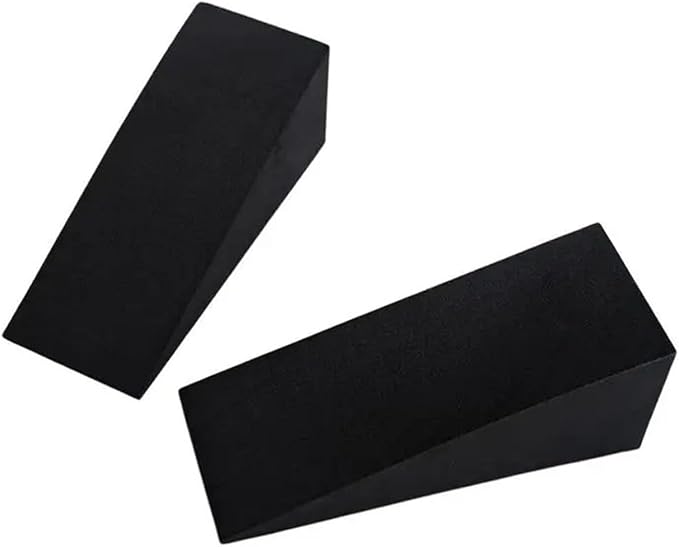 Yoga Foam Wedge Slanting Board EVA Foam Stretch Slant Boards Yoga Block Calf Extender Foot Stretcher(15x12x5cm 1 Pair)