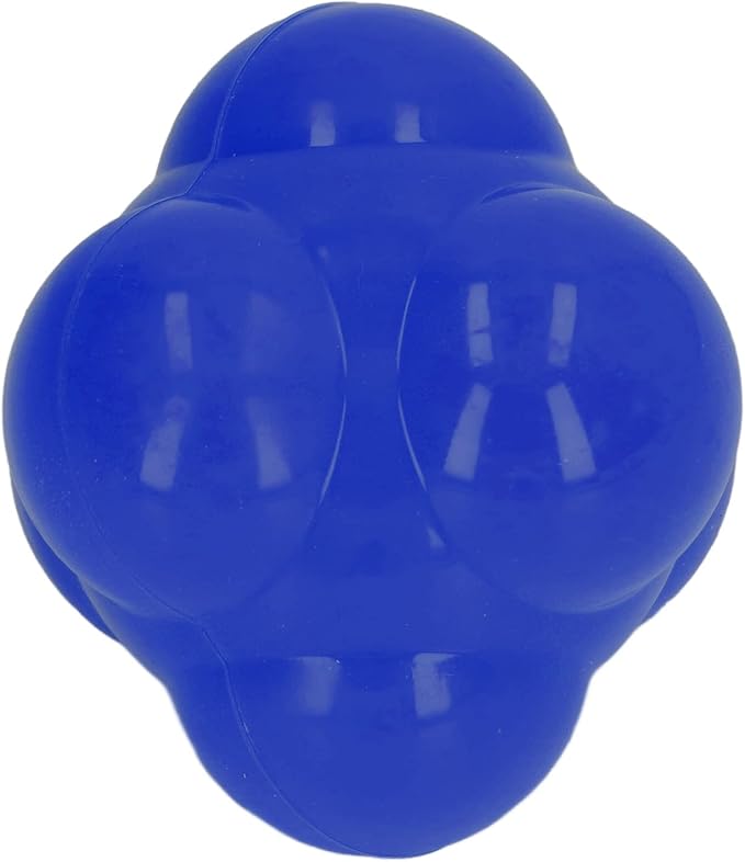 Hex Reaction Trainer Ball, Rubber Reaction Ball for Improving Hand Eye Coordination, Bright Color Reaction Catch Ball with Random Bounce, Portable Agility Training Tool for